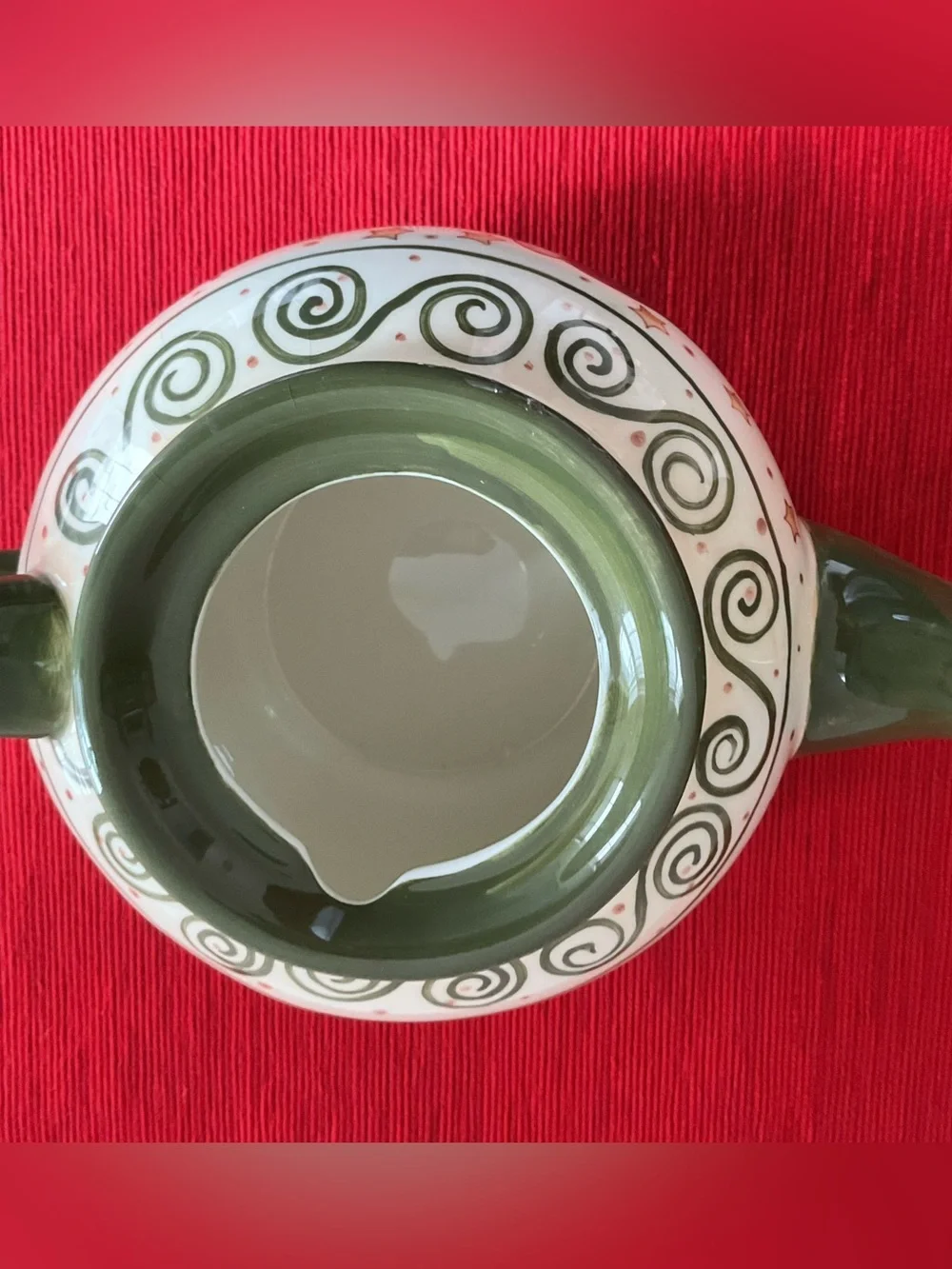 Vintage Lang Karen Hillary Crouch “Just Believe” Snowman Earthenware Teapot